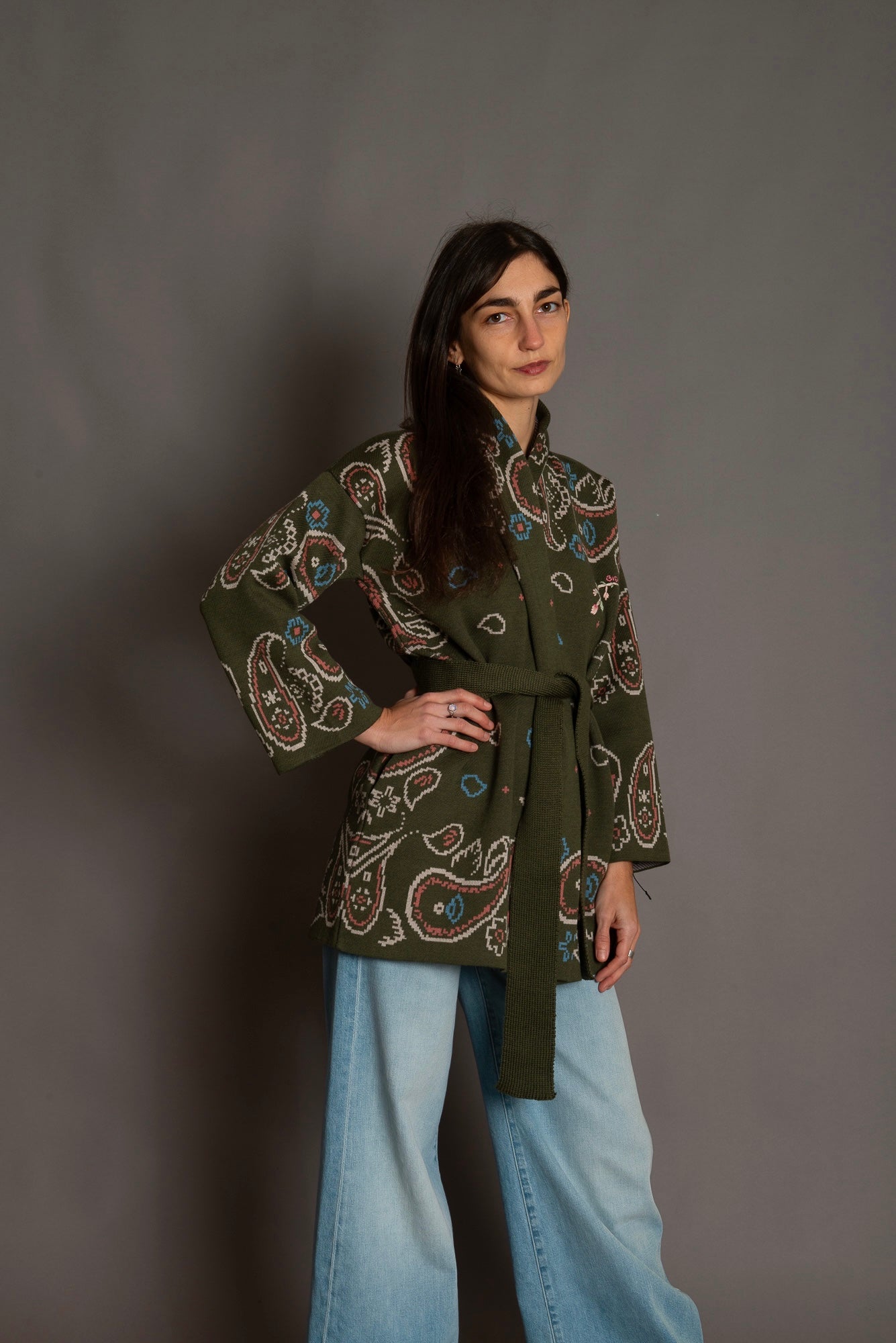 Cardigan GREEN BANDANA