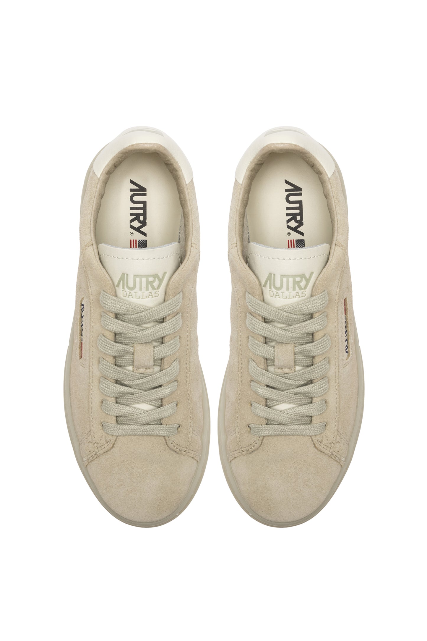 AUTRY SNEAKERS DALLAS LOW IN SUEDE MARSHMALLOW E PAPYRUS