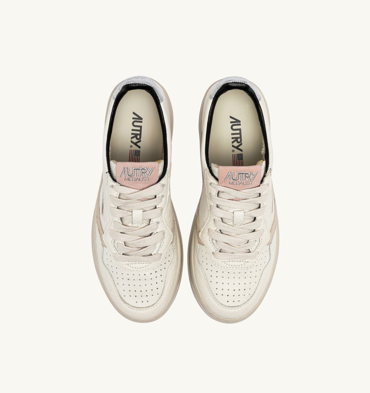 SNEAKERS DONNA AUTRY IN PELLE ELEPHANT