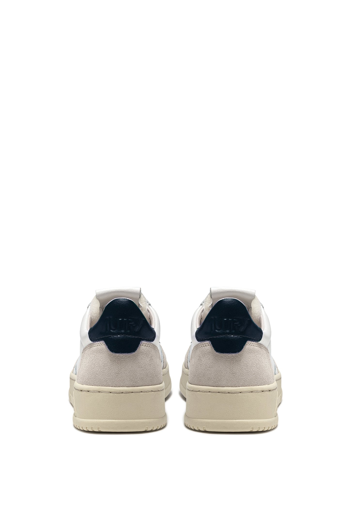 AUTRY SNEAKERS MEDALIST LOW IN PELLE BIANCA E BLUE E SUEDE BEIGE