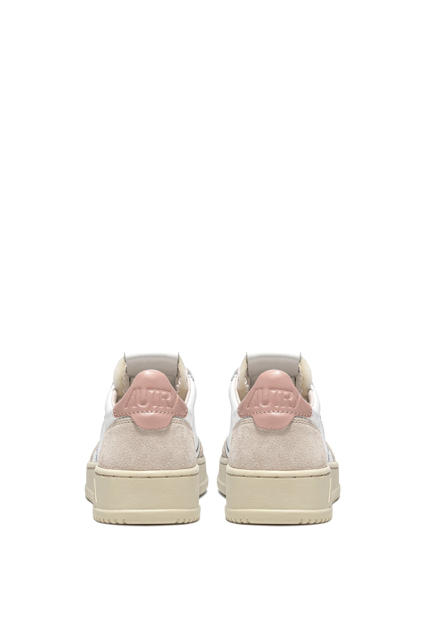 AUTRY SNEAKERS MEDALIST LOW IN PELLE BIANCA E POWDER E SUEDE BEIGE