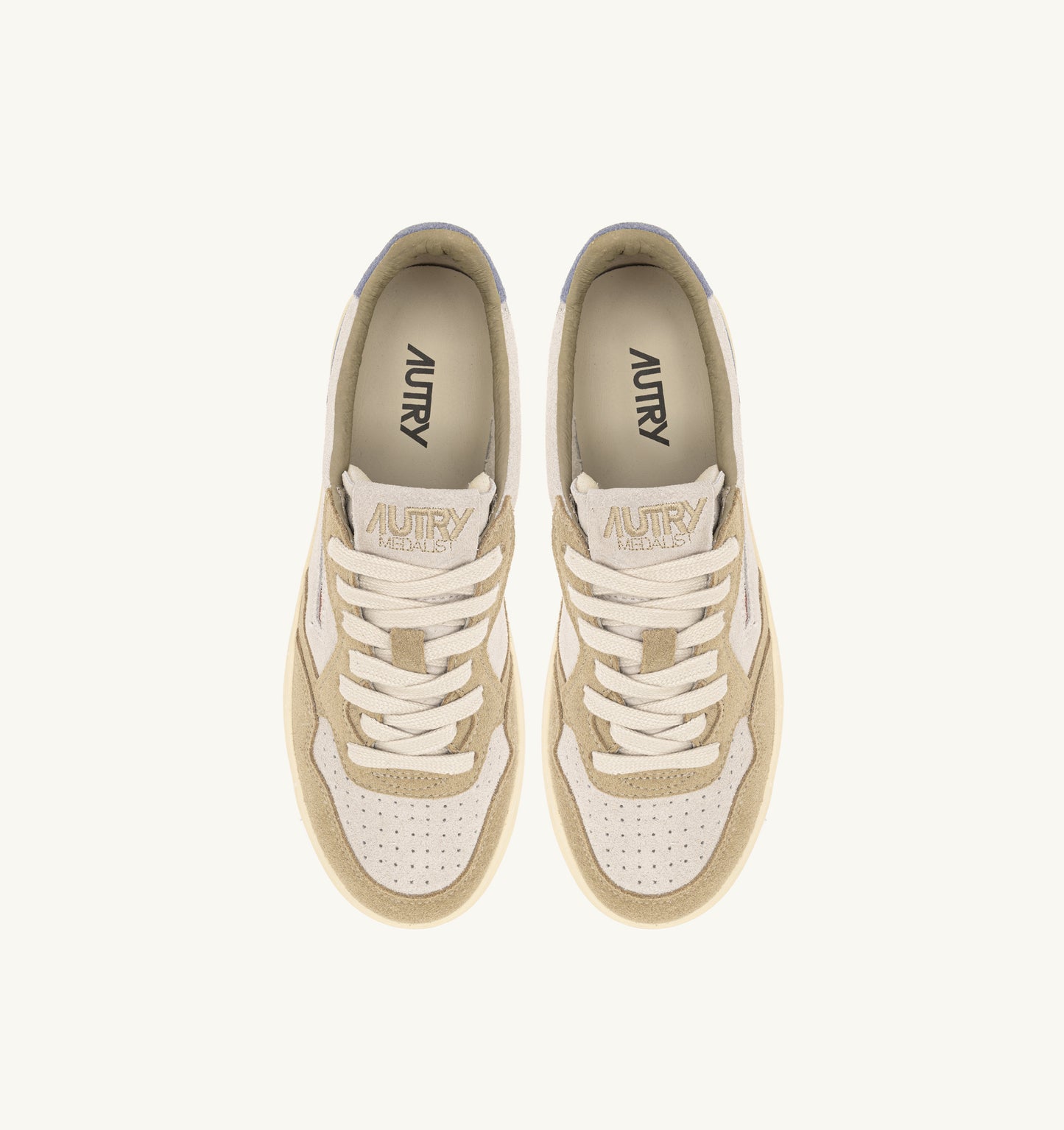SNEAKERS DONNA AUTRY MEDALIST LOW IN PELLE SCAMOSCIATA TRICOLOR