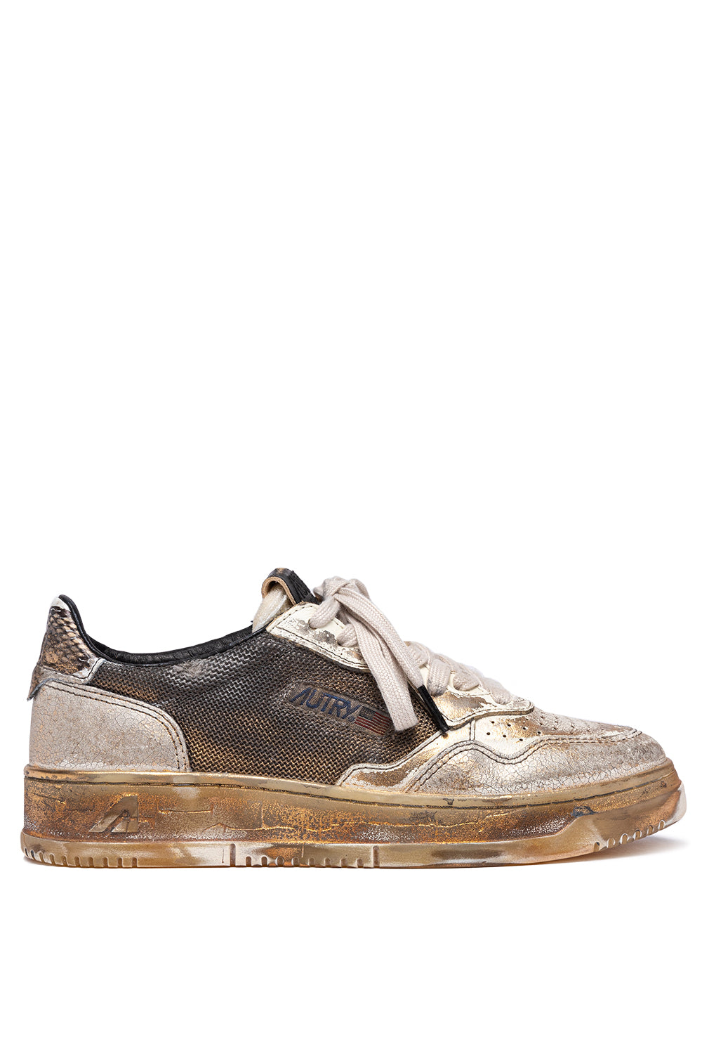 SNEAKERS DONNA AUTRY SUPERVINTAGE GOLD MESH