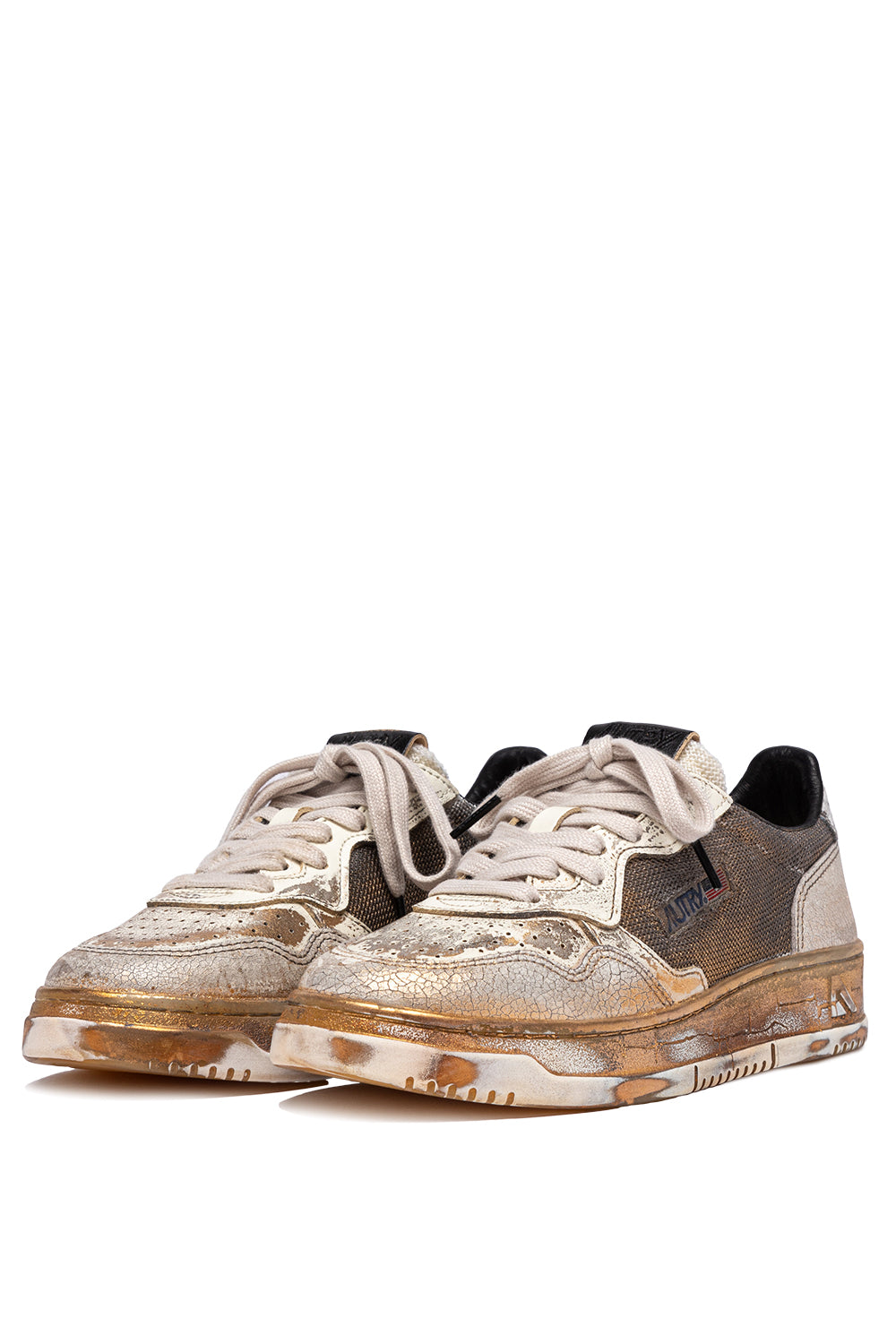 SNEAKERS DONNA AUTRY SUPERVINTAGE GOLD MESH