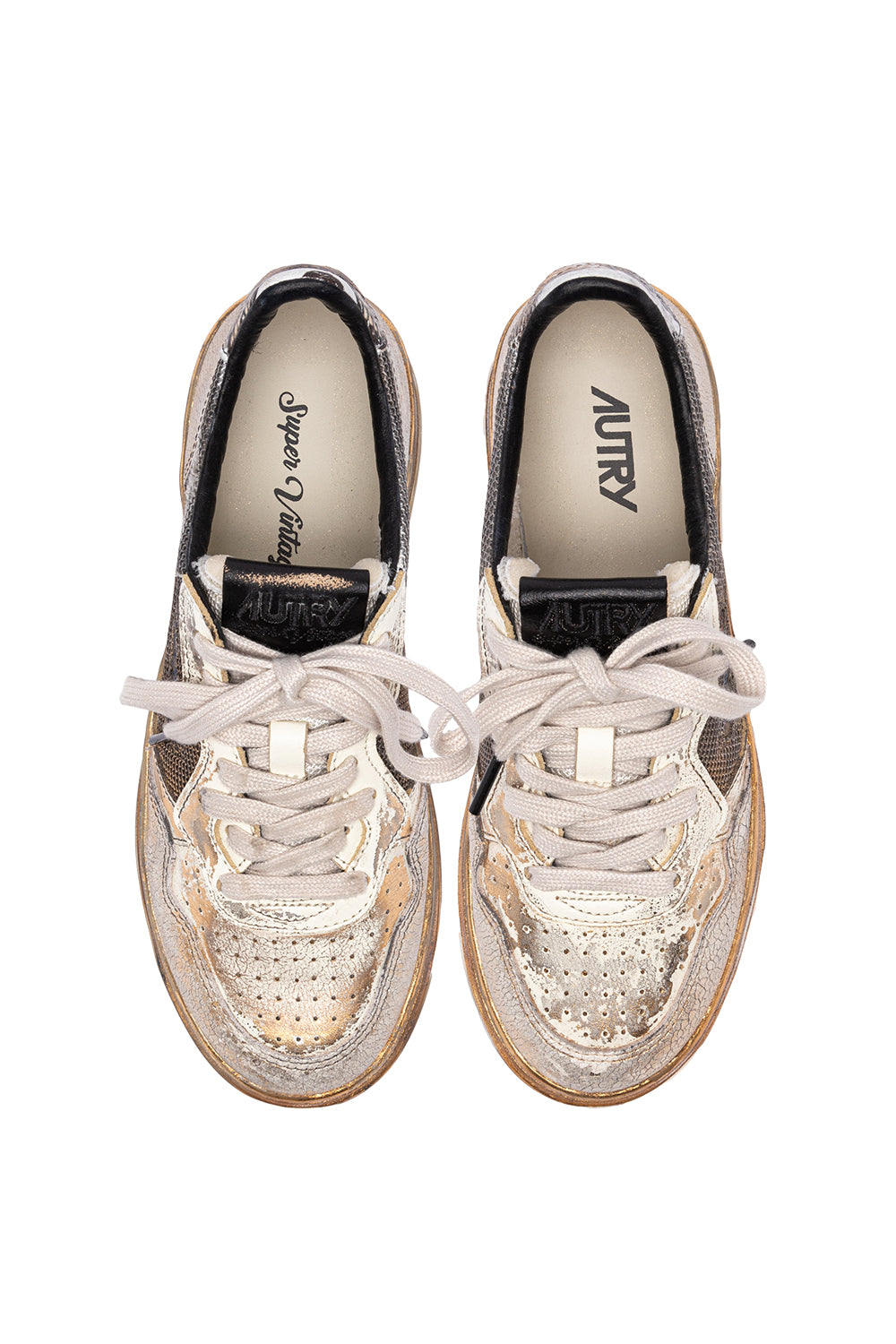 SNEAKERS DONNA AUTRY SUPERVINTAGE GOLD MESH