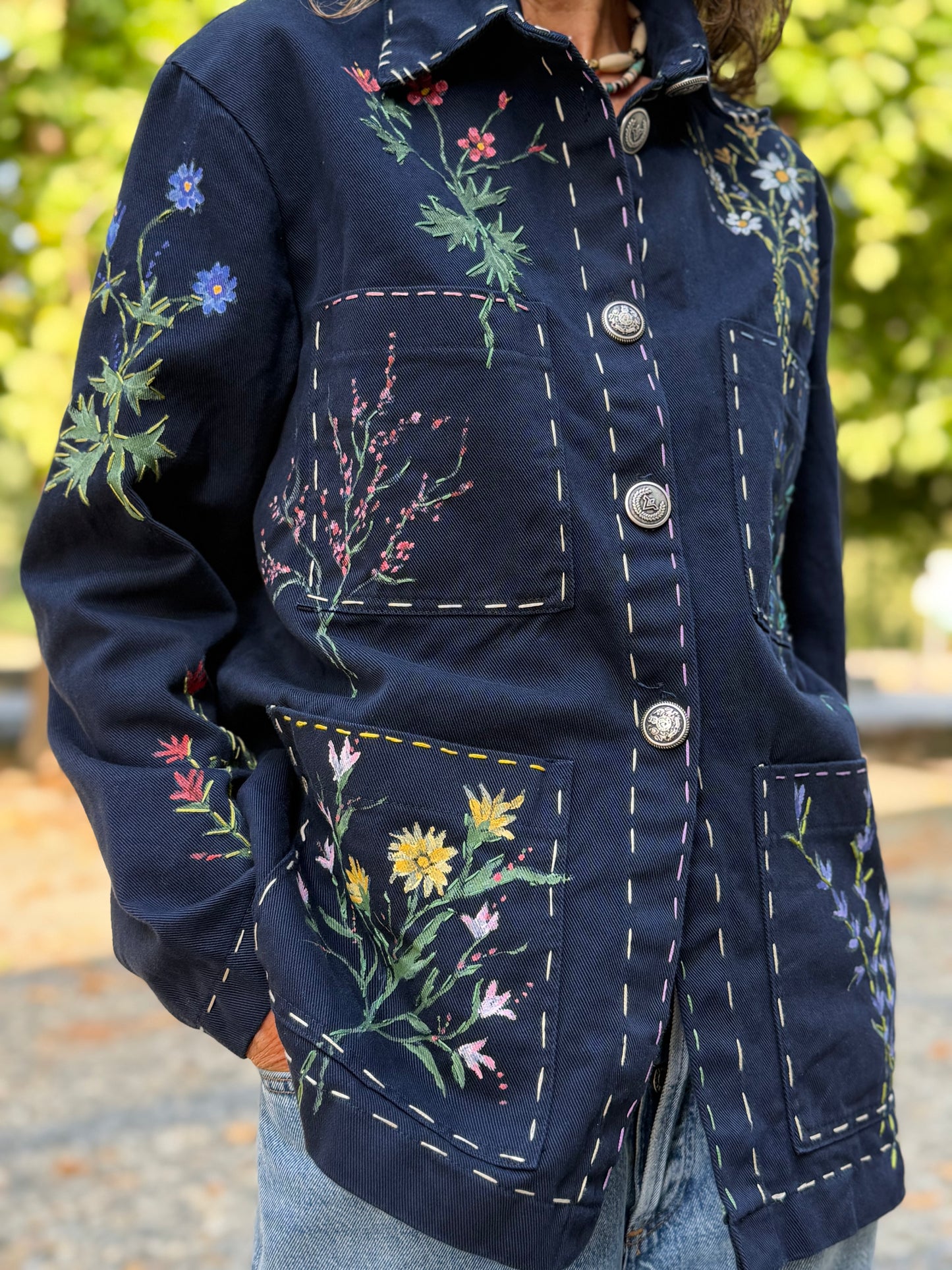 GIACCA ERBARIO BLU