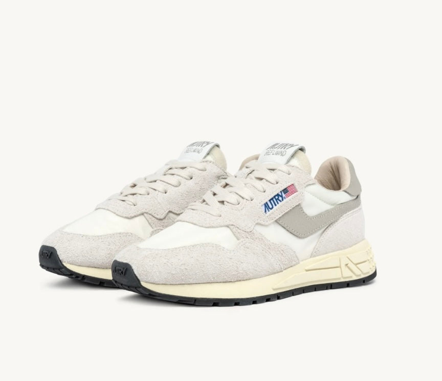 AUTRY SNEAKERS DONNA REELWIND LOW IN NYLON E SUEDE BEIGE