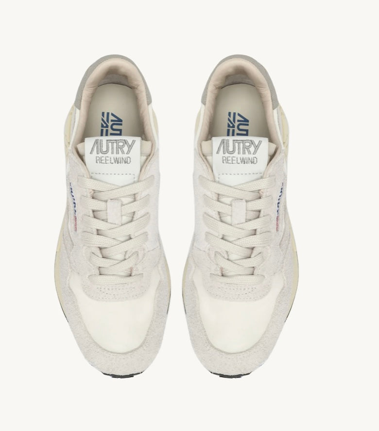 AUTRY SNEAKERS DONNA REELWIND LOW IN NYLON E SUEDE BEIGE