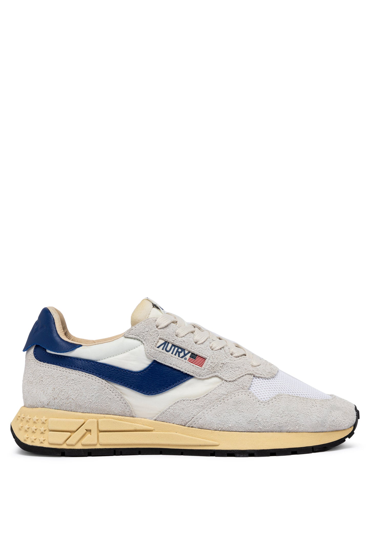 AUTRY SNEAKERS DONNA REELWIND LOW IN NYLON E SUEDE BIANCO E ROYAL