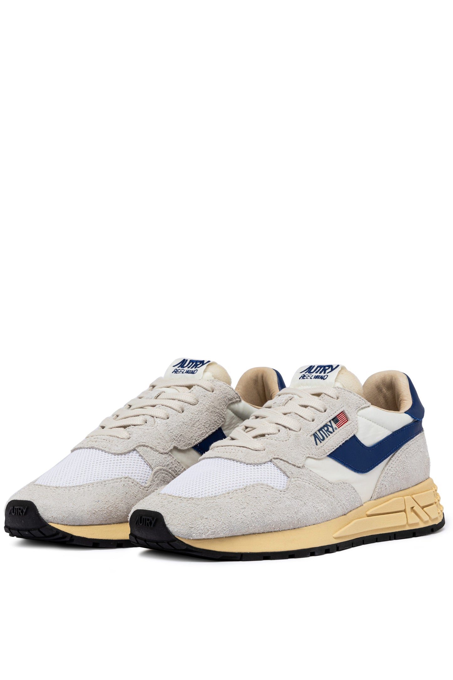 AUTRY SNEAKERS DONNA REELWIND LOW IN NYLON E SUEDE BIANCO E ROYAL