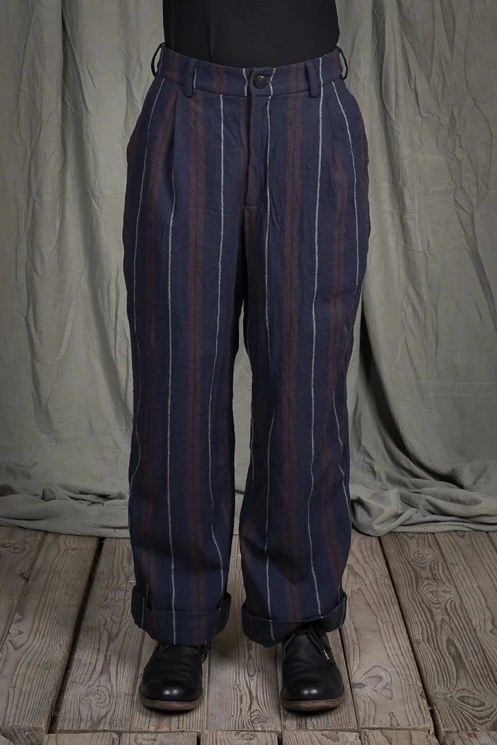 pantalone lana gessata