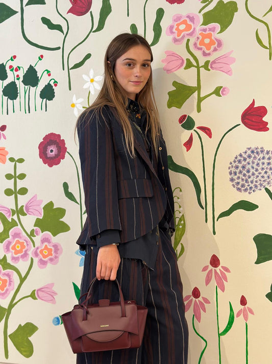 pantalone lana gessata