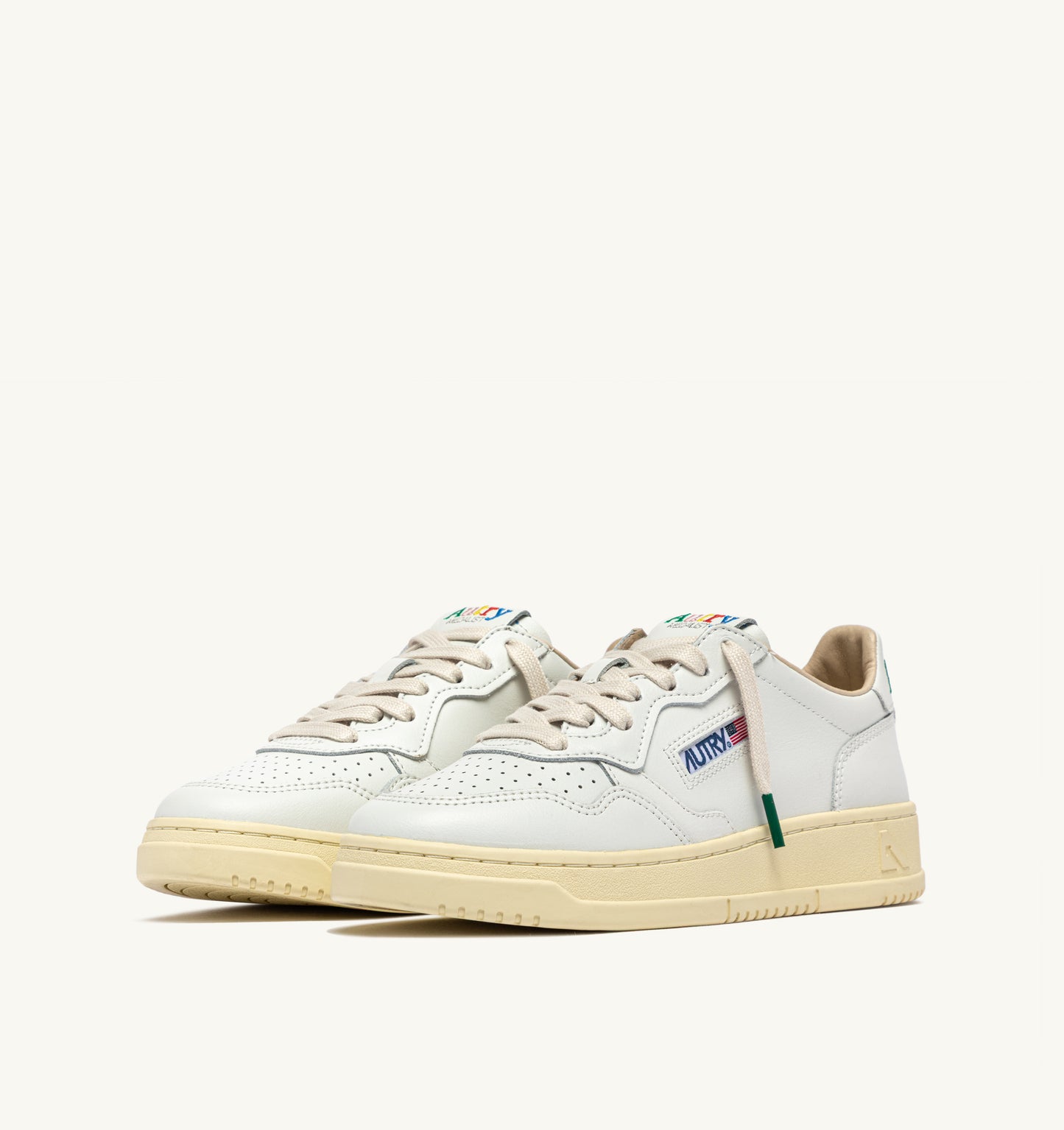 AUTRY DONNA MEDALIST PELLE BIANCA TALLONE BIANCO MULTI
