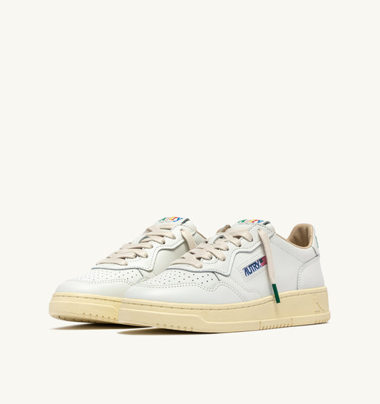 AUTRY DONNA MEDALIST PELLE BIANCA TALLONE BIANCO MULTI
