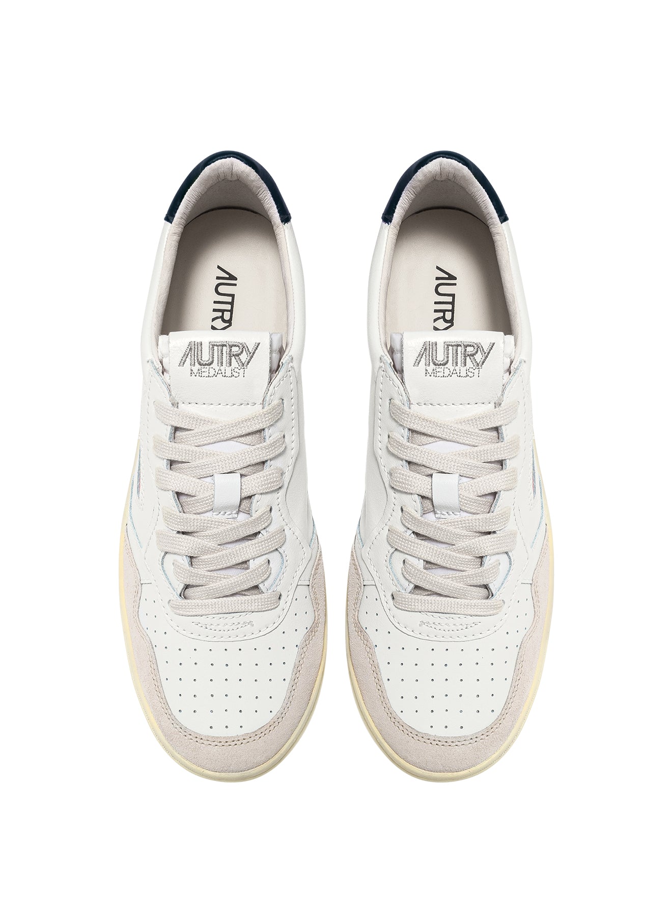 AUTRY DONNA MEDALIST PELLE SUEDE TALLONE BLU