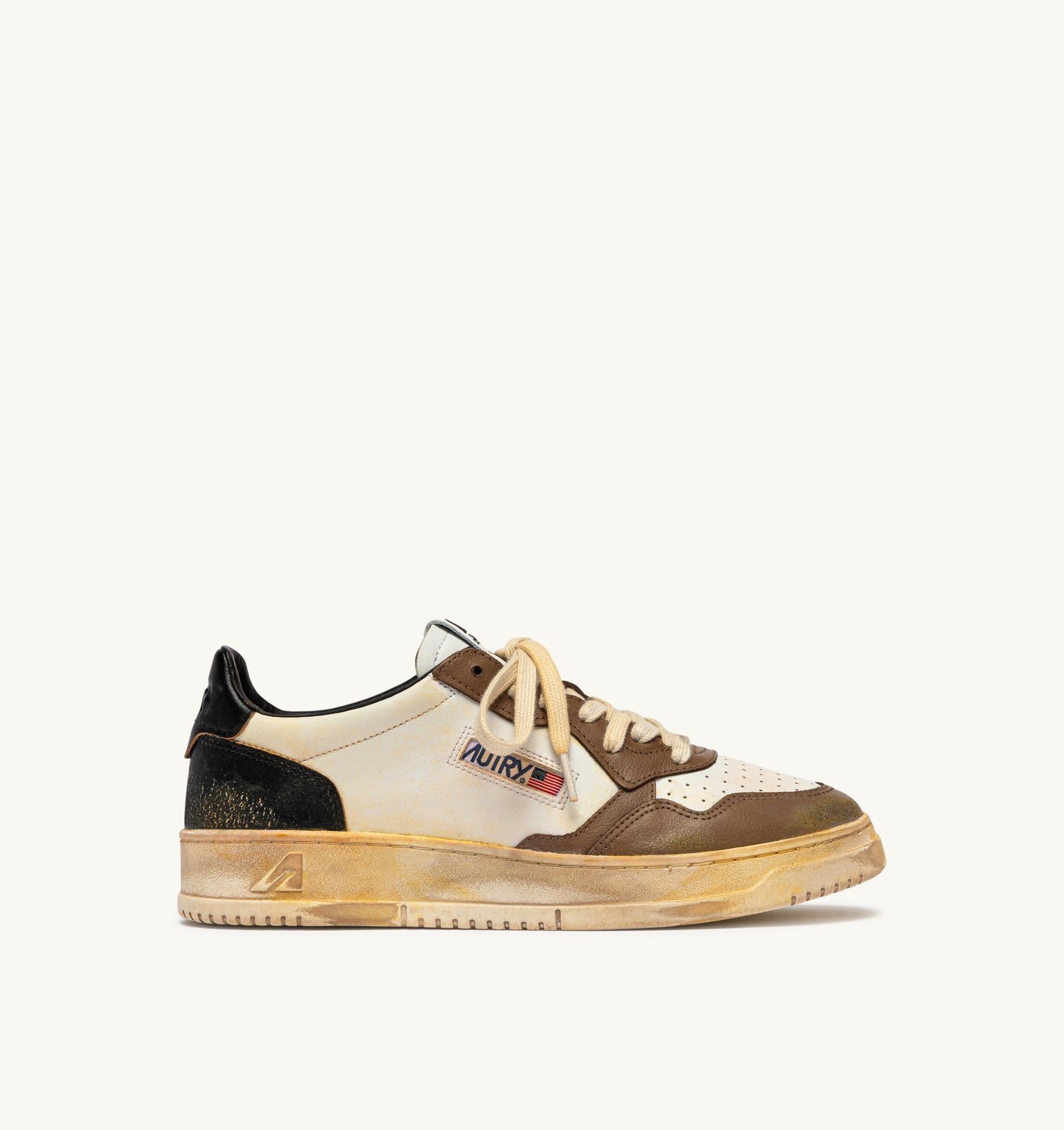 AUTRY UOMO SUPERVINTAGE BLACK/CHOCO BROWN