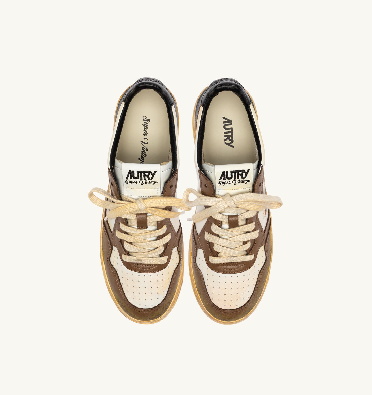 AUTRY UOMO SUPERVINTAGE BLACK/CHOCO BROWN
