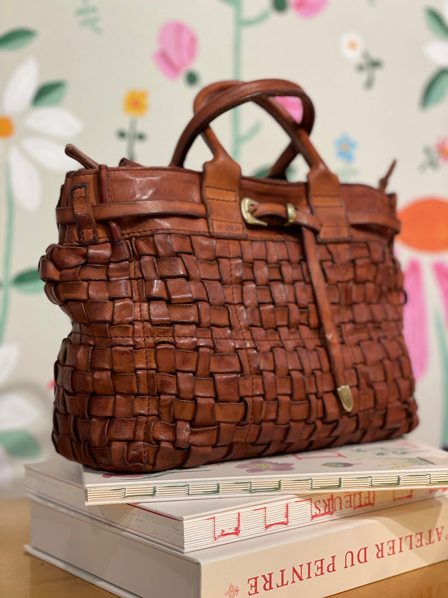 BORSA PENELOPE INTRECCIATA