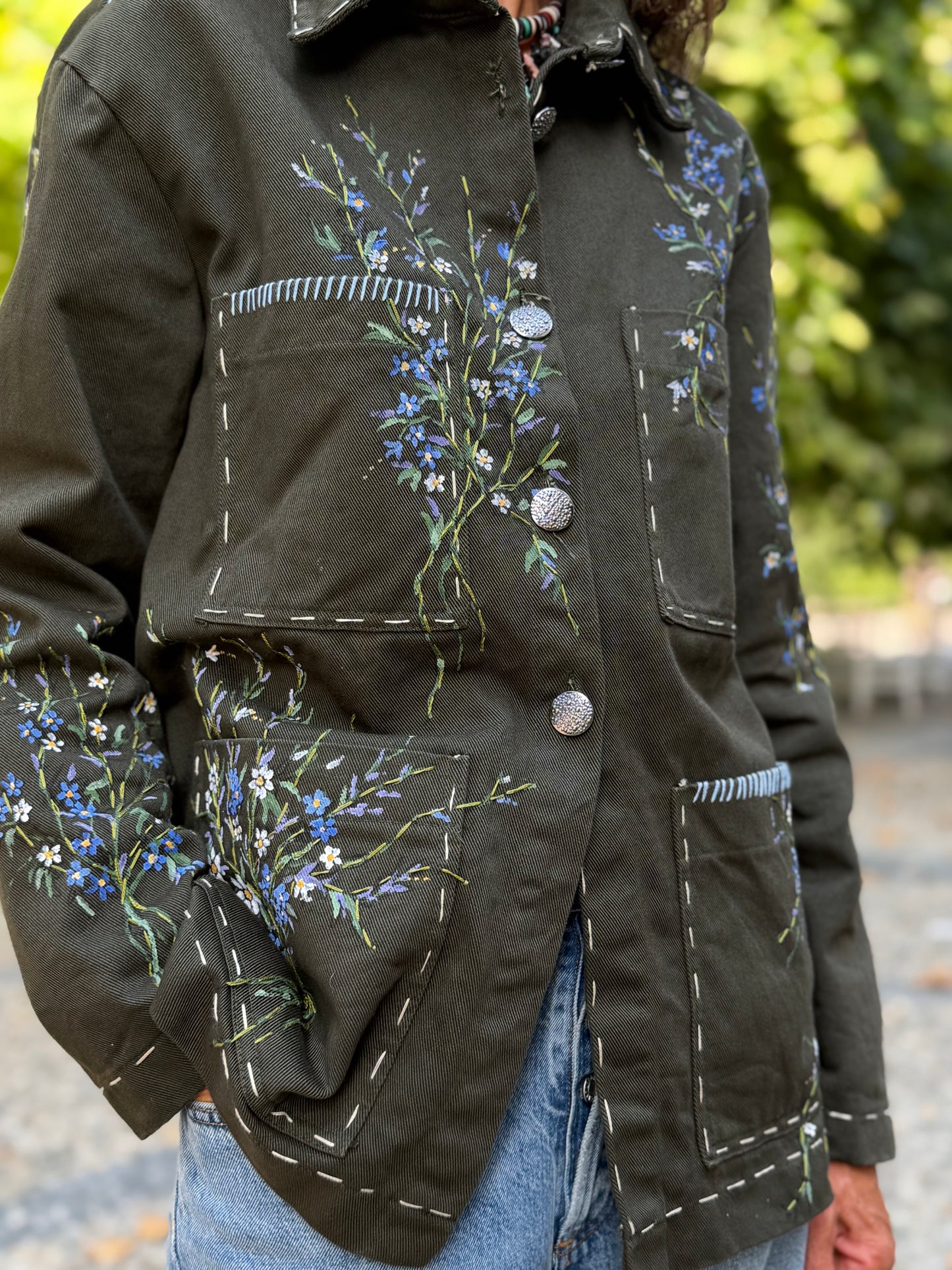 GIACCA FLOR DE LINO GREEN