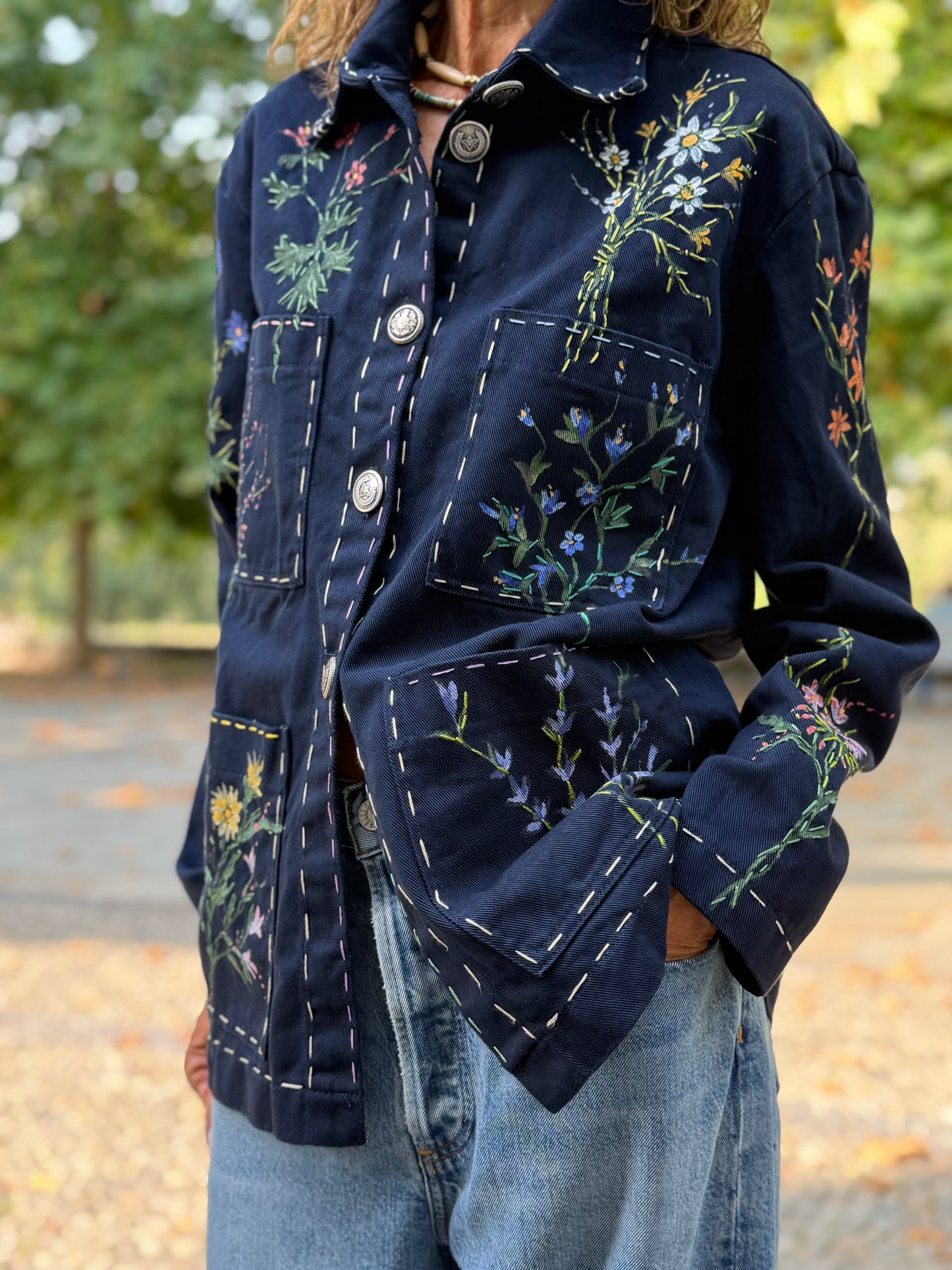 GIACCA ERBARIO BLU