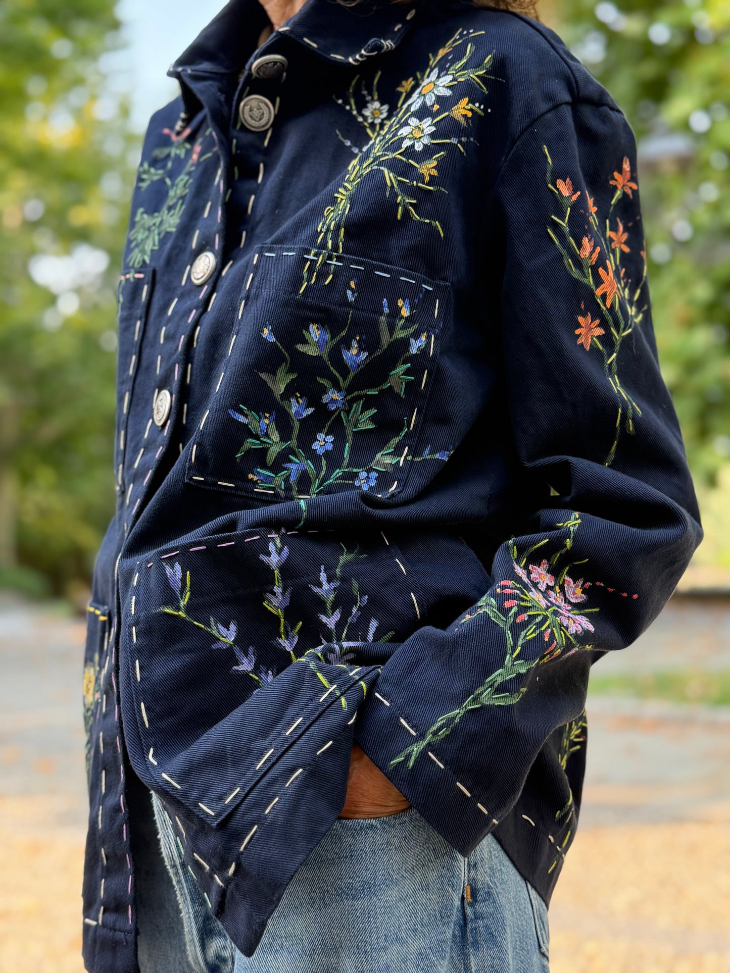 GIACCA ERBARIO BLU