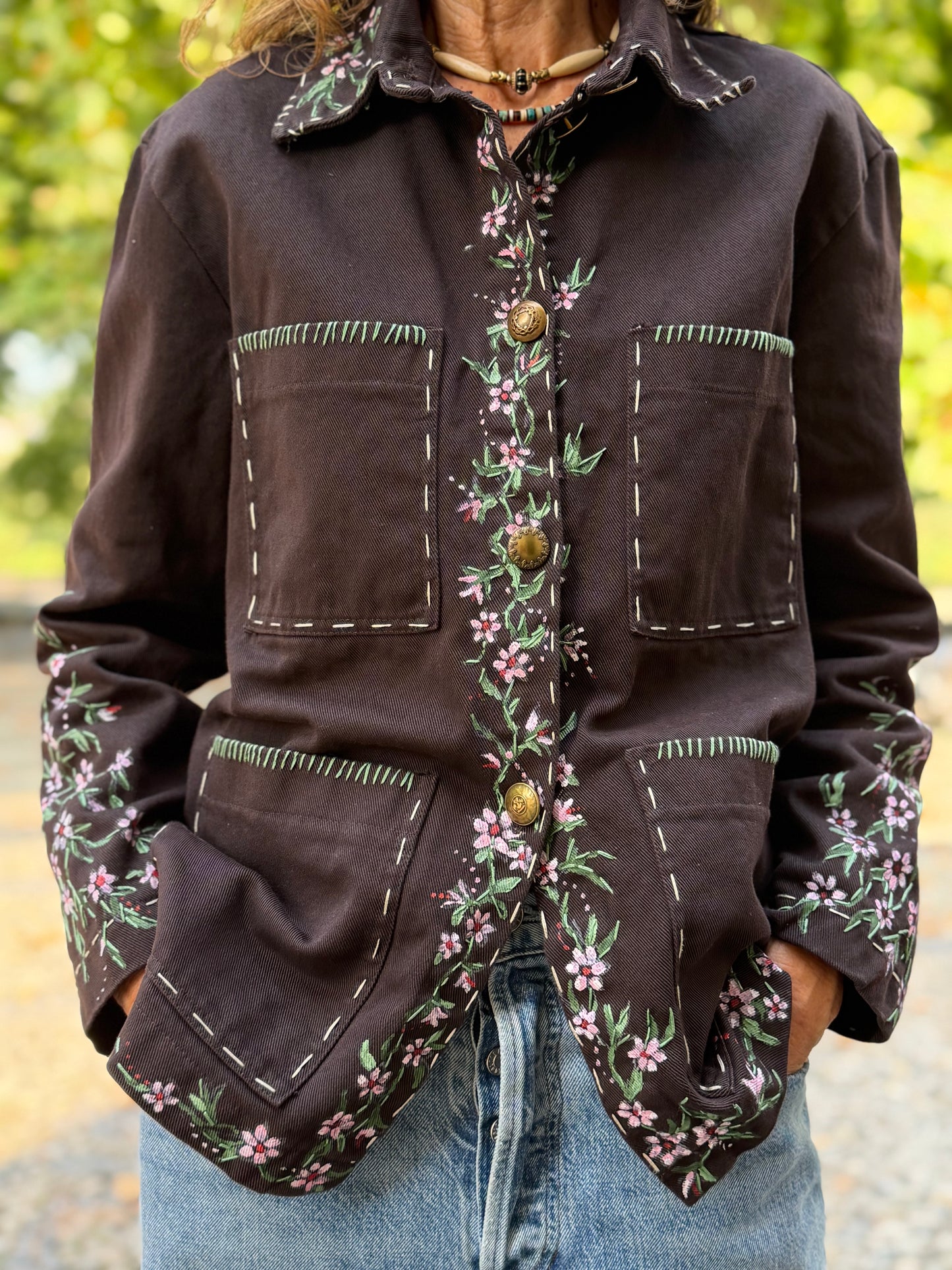 GIACCA WAX FLOWERS BROWN