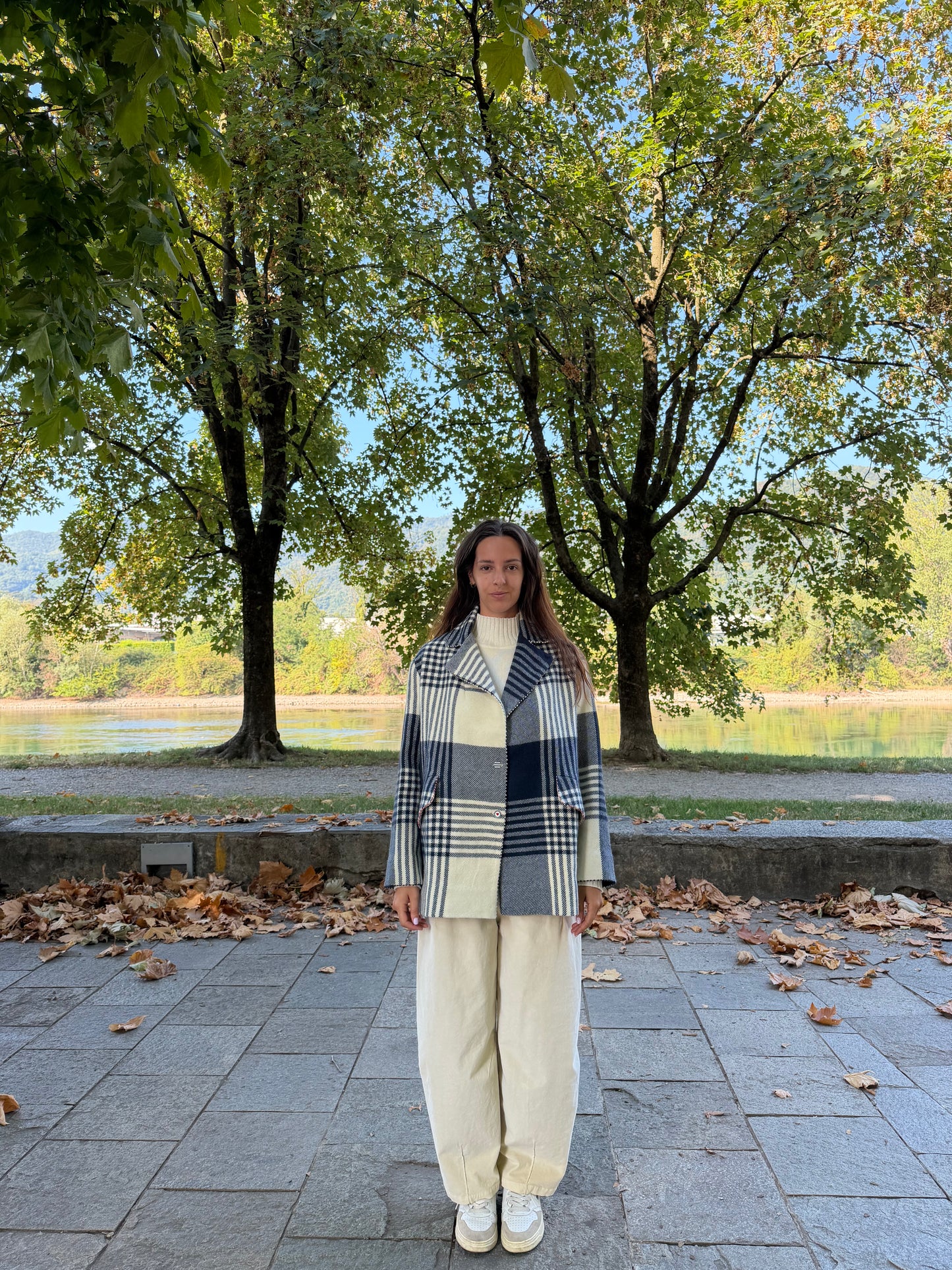 "Pero" Giacca Check Oversized
