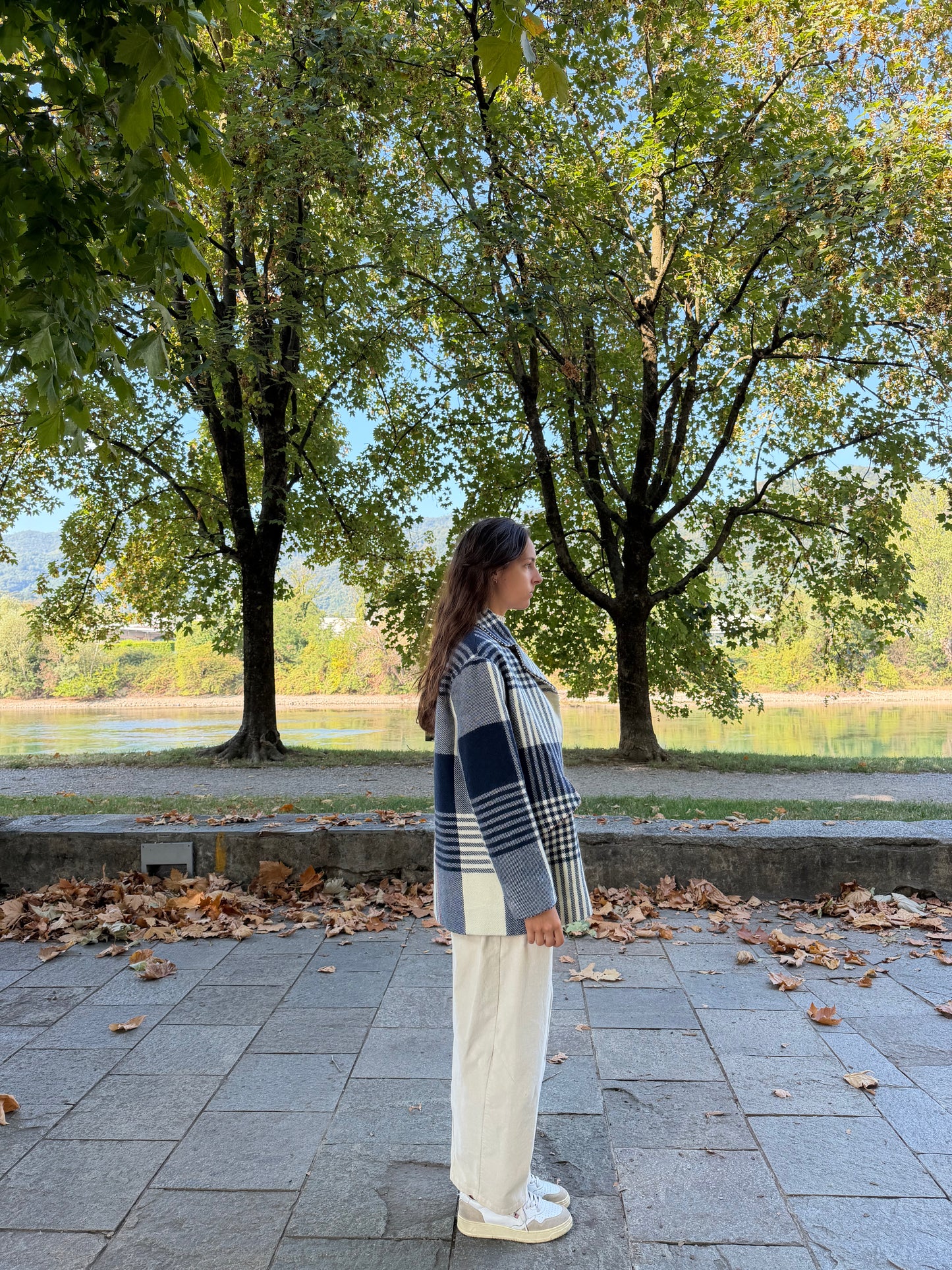 "Pero" Giacca Check Oversized