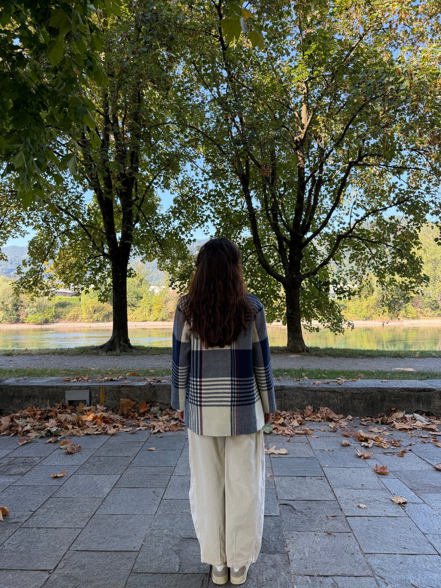 "Pero" Giacca Check Oversized