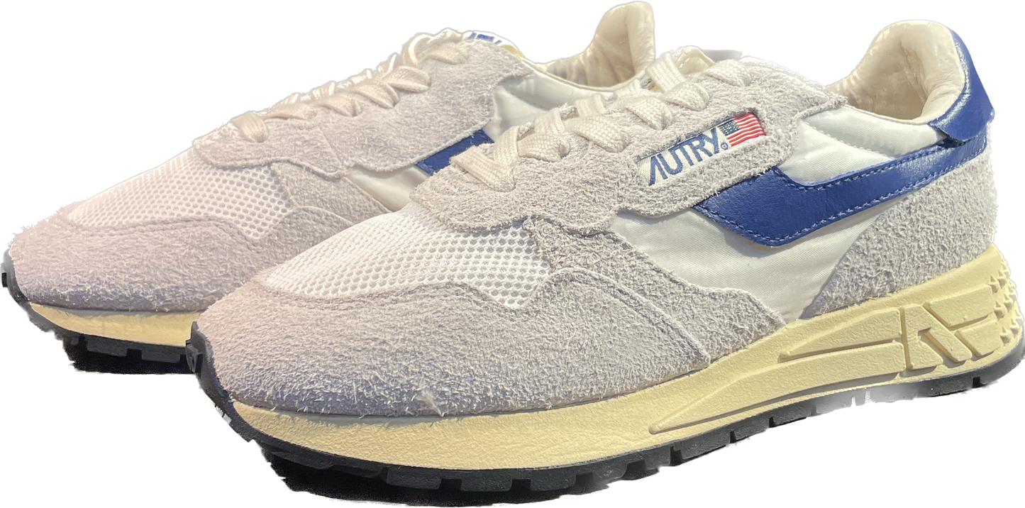 AUTRY SNEAKERS DONNA REELWIND LOW IN NYLON E SUEDE BIANCO E ROYAL