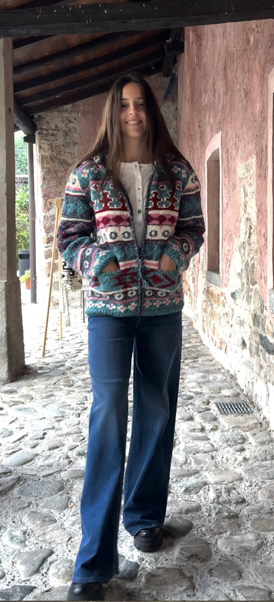 Cardigan con cappuccio