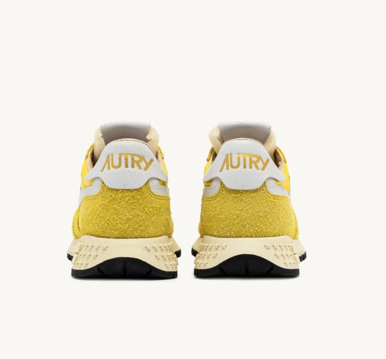 AUTRY SNEAKERS  DONNA REELWIND LOW IN NYLON E SUEDE GIALLO